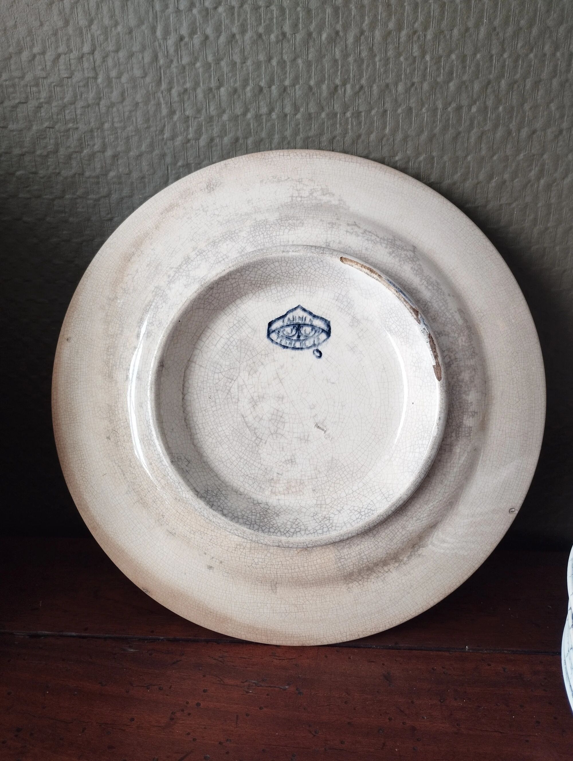 Ironstone plate Sarreguemines U&C "Carmen"