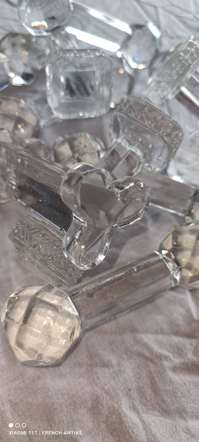 12 French knife rests, Art Nouveau period, 1900s.