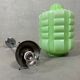 Art deco pendant lamp 'skyscraper' – green opaline