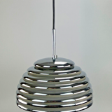 Kazuo Motozawa Saturno chrome design pendant light from the 60s