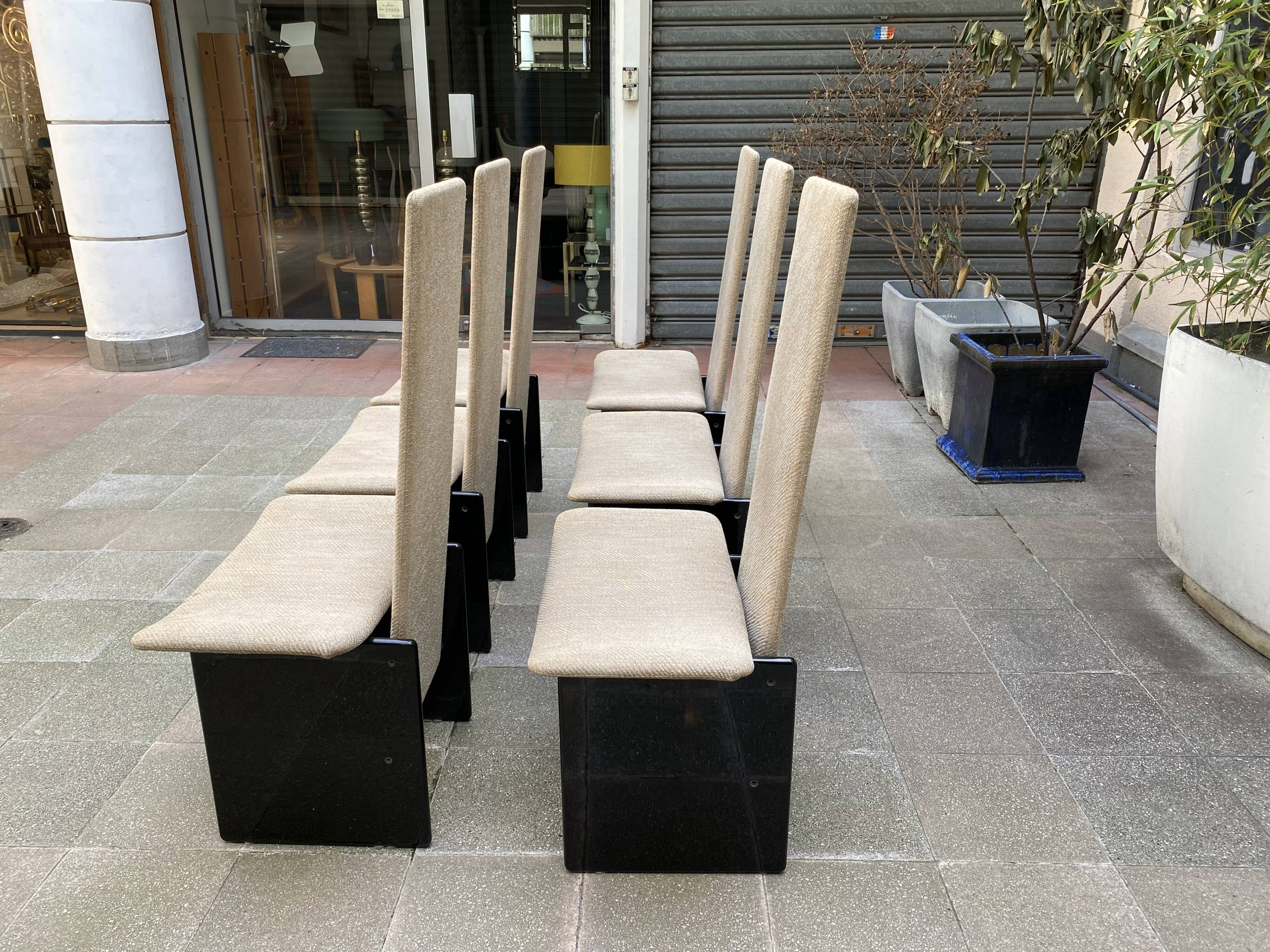 Series of 6 chairs Kazuhide Takahama