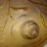 Suspension in glass red flowers decoration