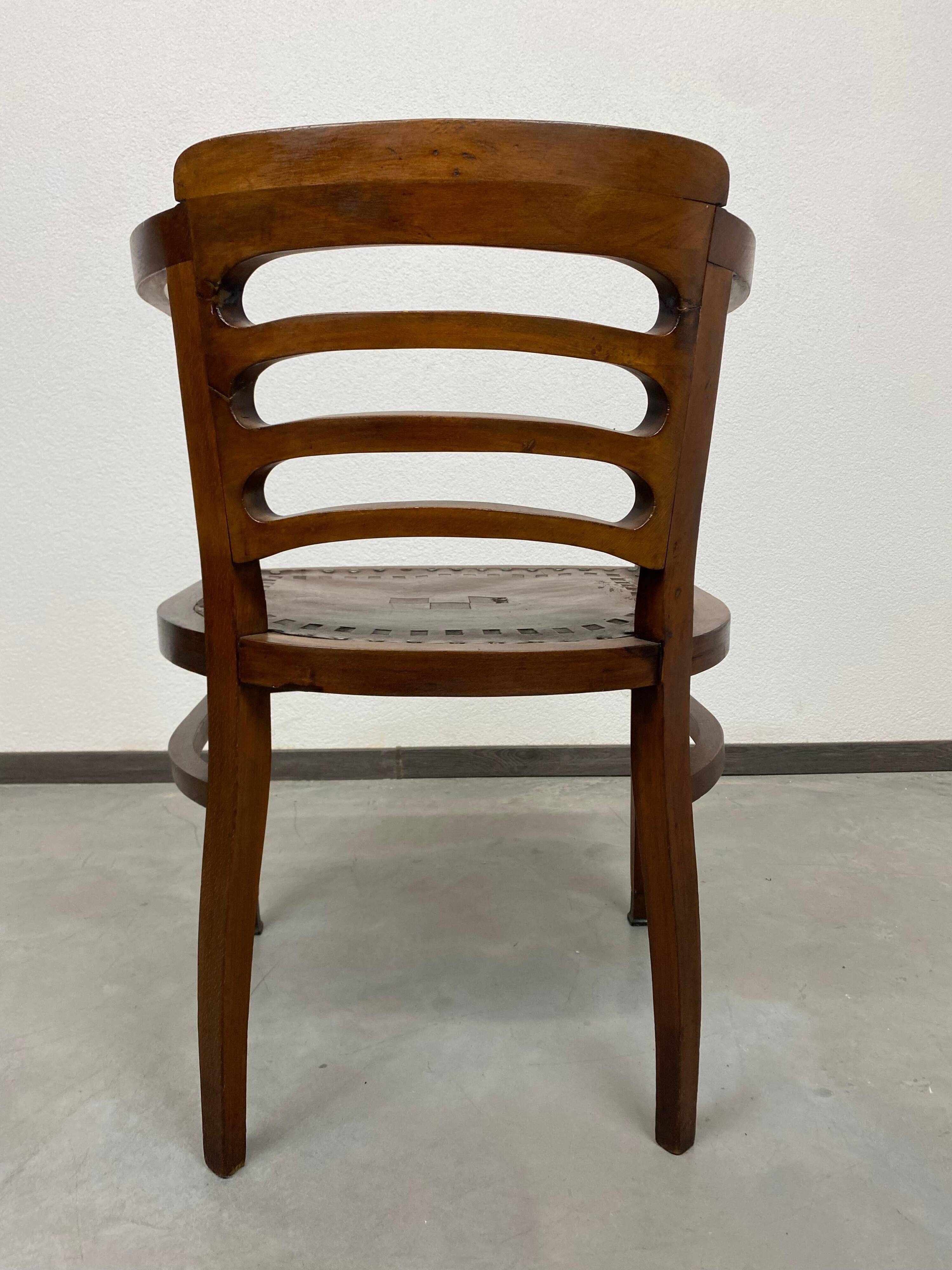 Fauteuil de bureau Sécession par Joseph Maria Olbrich