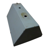 Industrial suspension in enamelled folded metal, vintage 60s