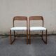 Paire de chaises Baumann traîneau