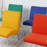 Fauteuil Vostra vert conçu par Jens Risom pour Walter Knoll