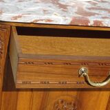 Art Deco buffet in walnut and marble