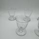 Set of 5 white wine glasses - Baccarat Crystal – Argentina model, 1940