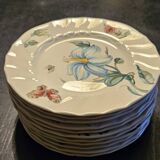 Set of 11 Villeroy and Boch Bouquet model dessert plates