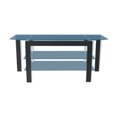 TV / HIFI stand for heavy load in tempered glass and steel