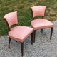 Pair of vintage low-backed bedroom chairs from the 1930s/1950s
