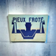 Plaque en tôle enseigne vintage industrielle