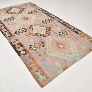 5x10 Geometric 58s Antique Kilim Rug, 168x313Cm