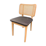 Chair cannage light wood caviar