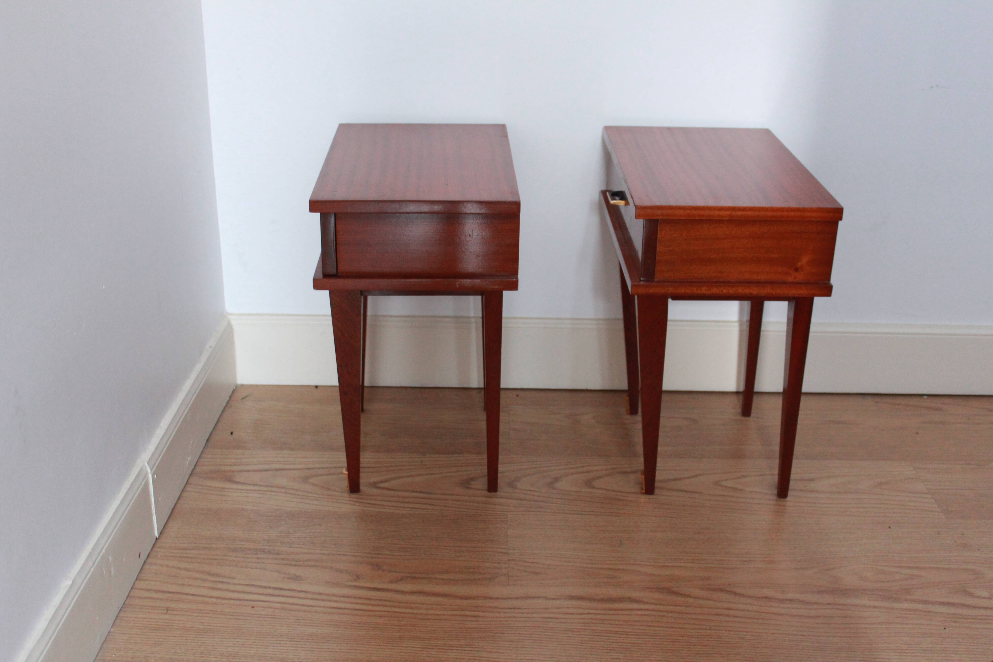 Paire de chevets vintage 1970