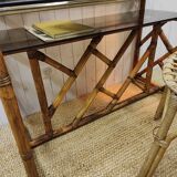 Bureau en rotin vintage