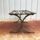 Wrought iron footrest