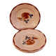 Set of 4 pink plates Digoin Sarreguemines