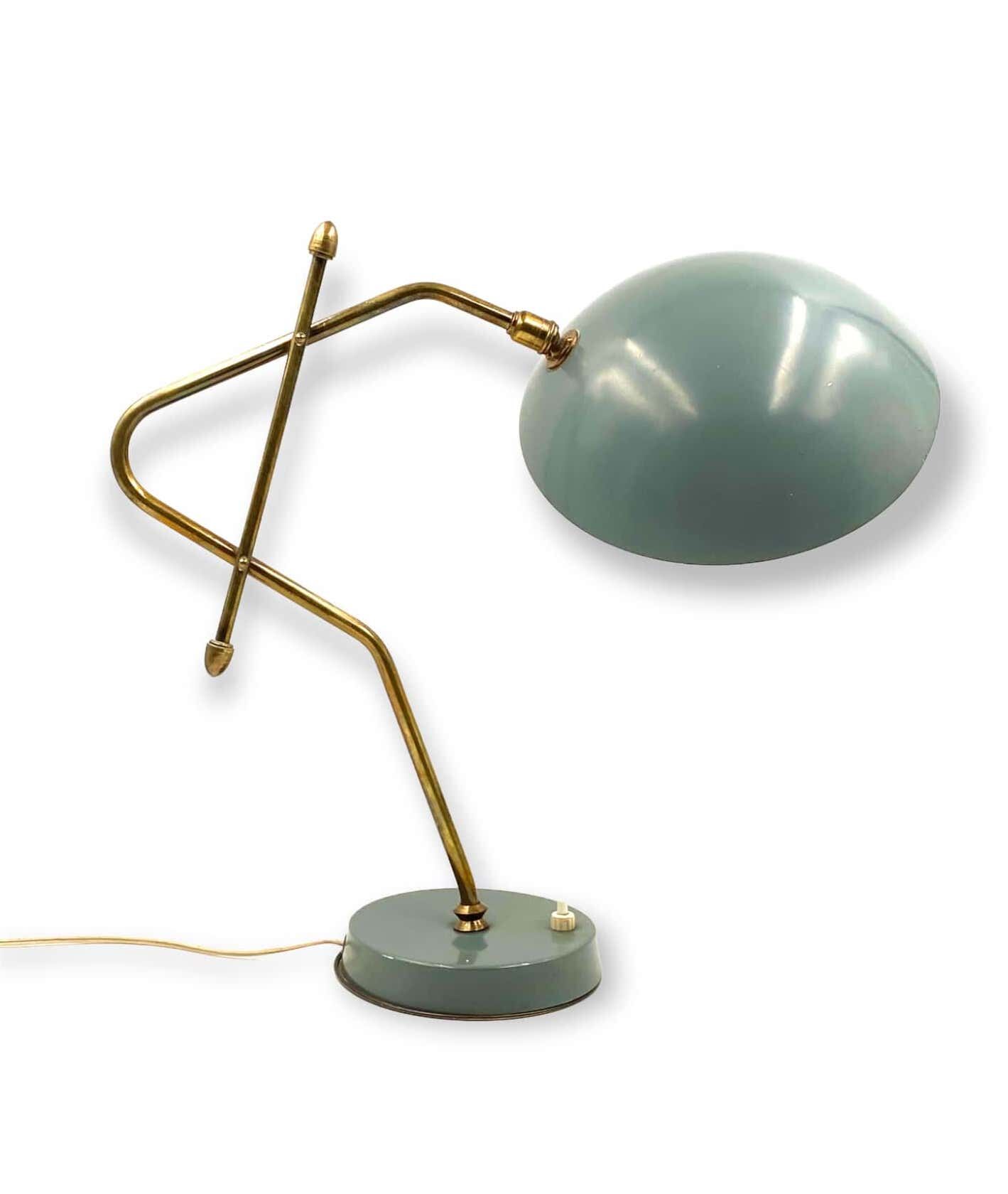 Light blue table lamp, France 1960s