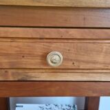 Low cabinet in blond cherry wood, Directoire style