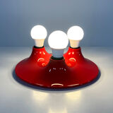 Red Triteti wall lamp by Vico Magistretti for Artemide, 1960