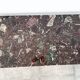 Table basse en marbre Breccia et chrome , circa  1970/80'