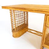 Rattan desk 1950