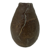 Veined terracotta vase