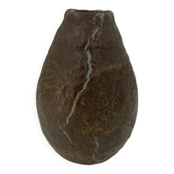 Vase en terre cuite veiné