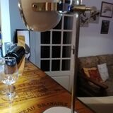Eyeball desk lamp adjustable and steerable