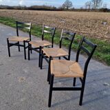 4 chaises Gessef par la manufacture Consorzio Sedie Friuli