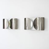 2 "Foglio" wall lights by Tobia & Afra Scarpa for Flos, 1960s.
