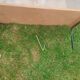 Vintage antique display shelf with Scandinavian tapered legs.