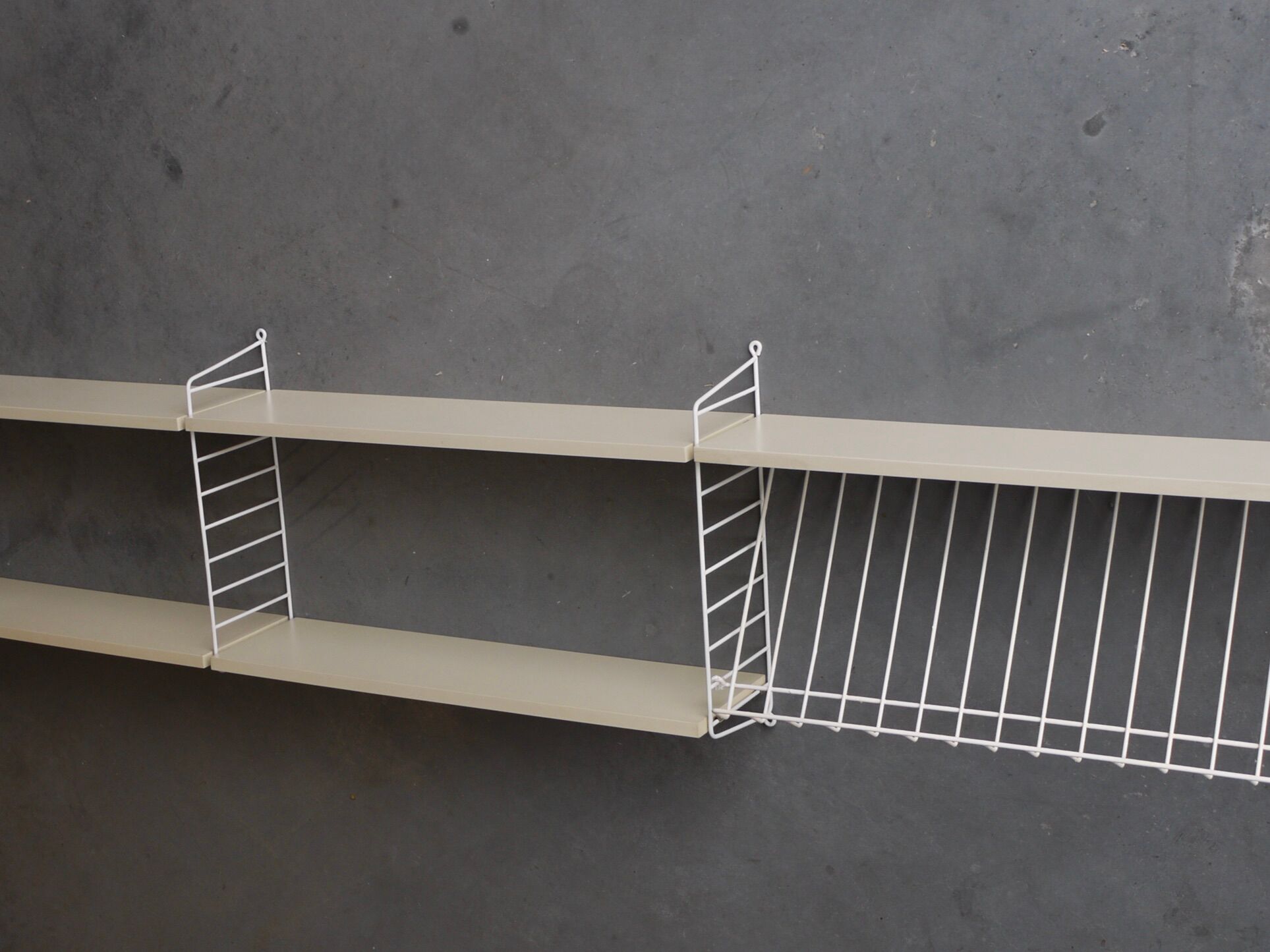 Vintage wall Shelving unit by Nisse Strinning for String AB