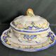 Angoulême Le Renoleau earthenware soup tureen set, 20th century