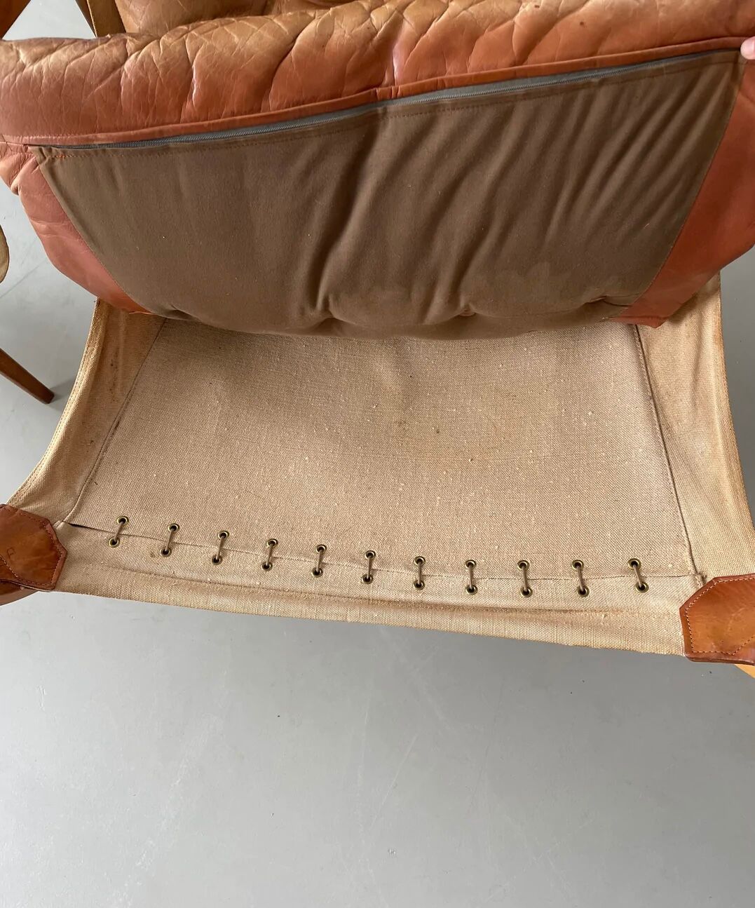 Vintage Falcon chair leather