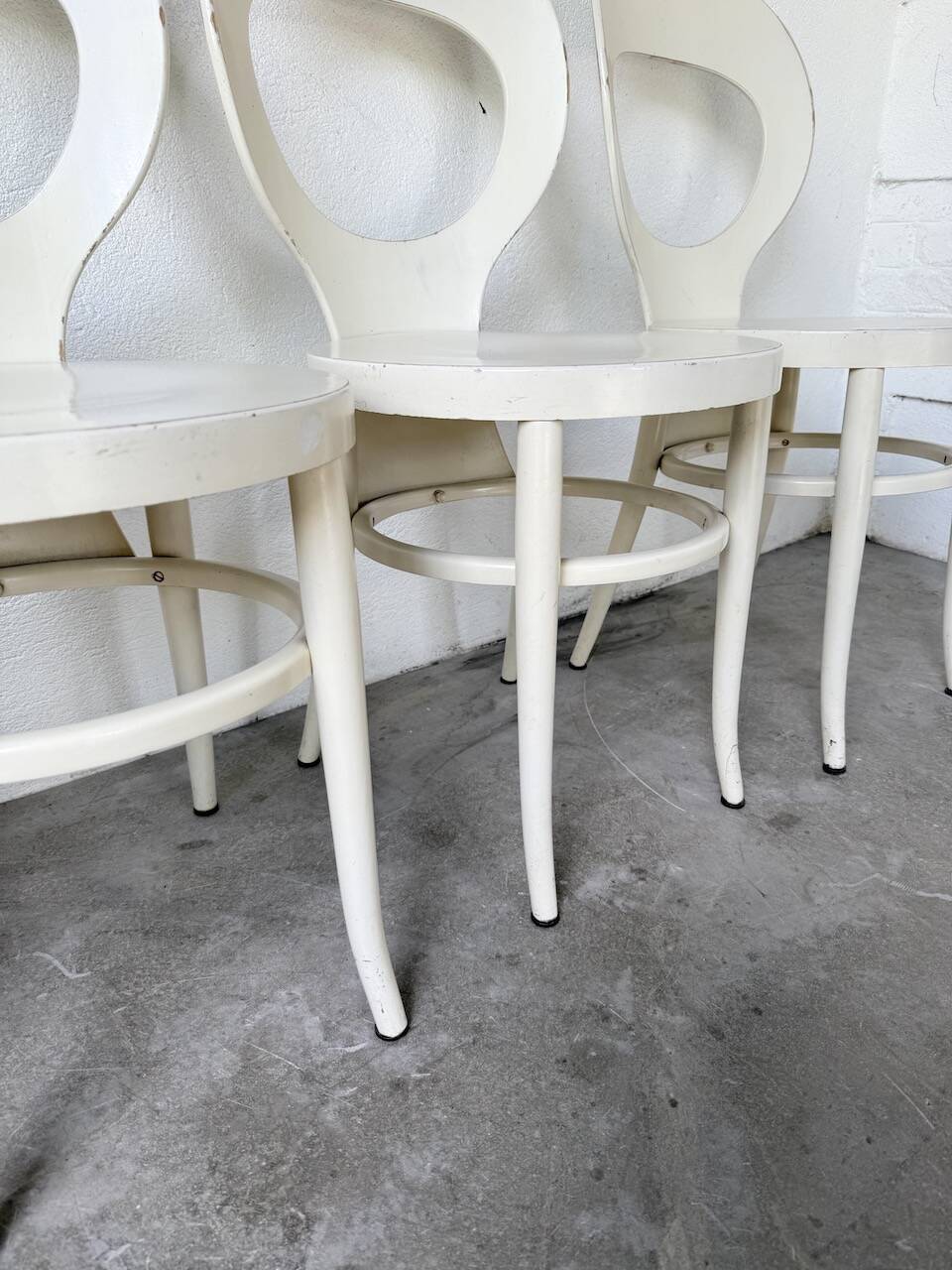 Set of 4 Baumann bistro chairs, Mouette model
