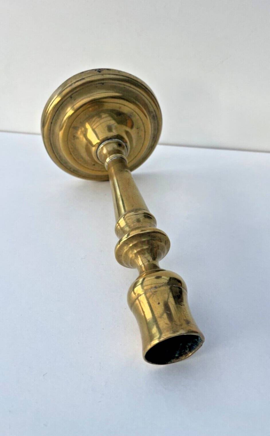 Antique Brass Candle Holder - Elegant, Authentic, Vintage Decor