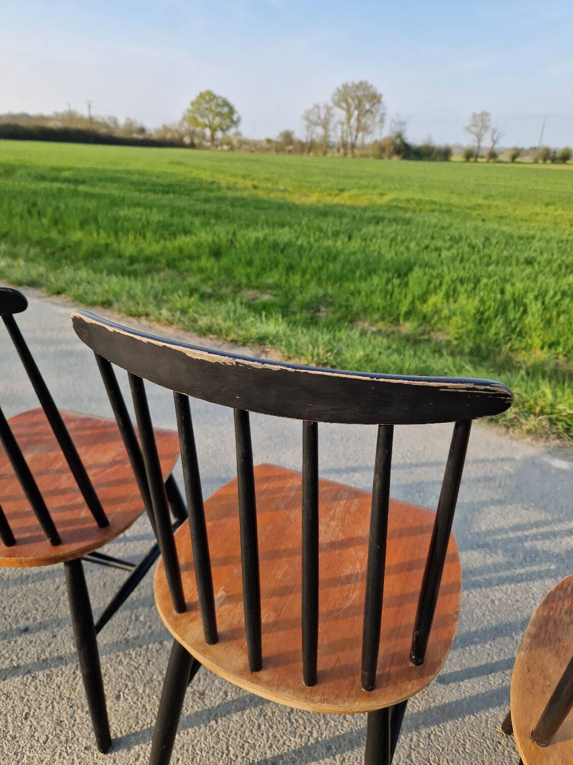 Set of 6 Fannett Scandinavian chairs by Ilmari Tapiovaara 1960.