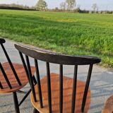 Set of 6 Fannett Scandinavian chairs by Ilmari Tapiovaara 1960.