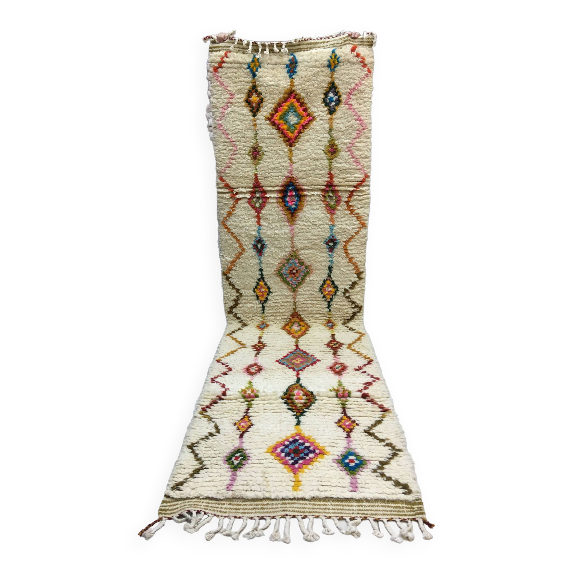 Beni Ouarain Moroccan Berber Hallway Rug 3m03 x 85 cm