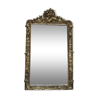 Miroir à fronton 140cm/82,5cm Napoléon III