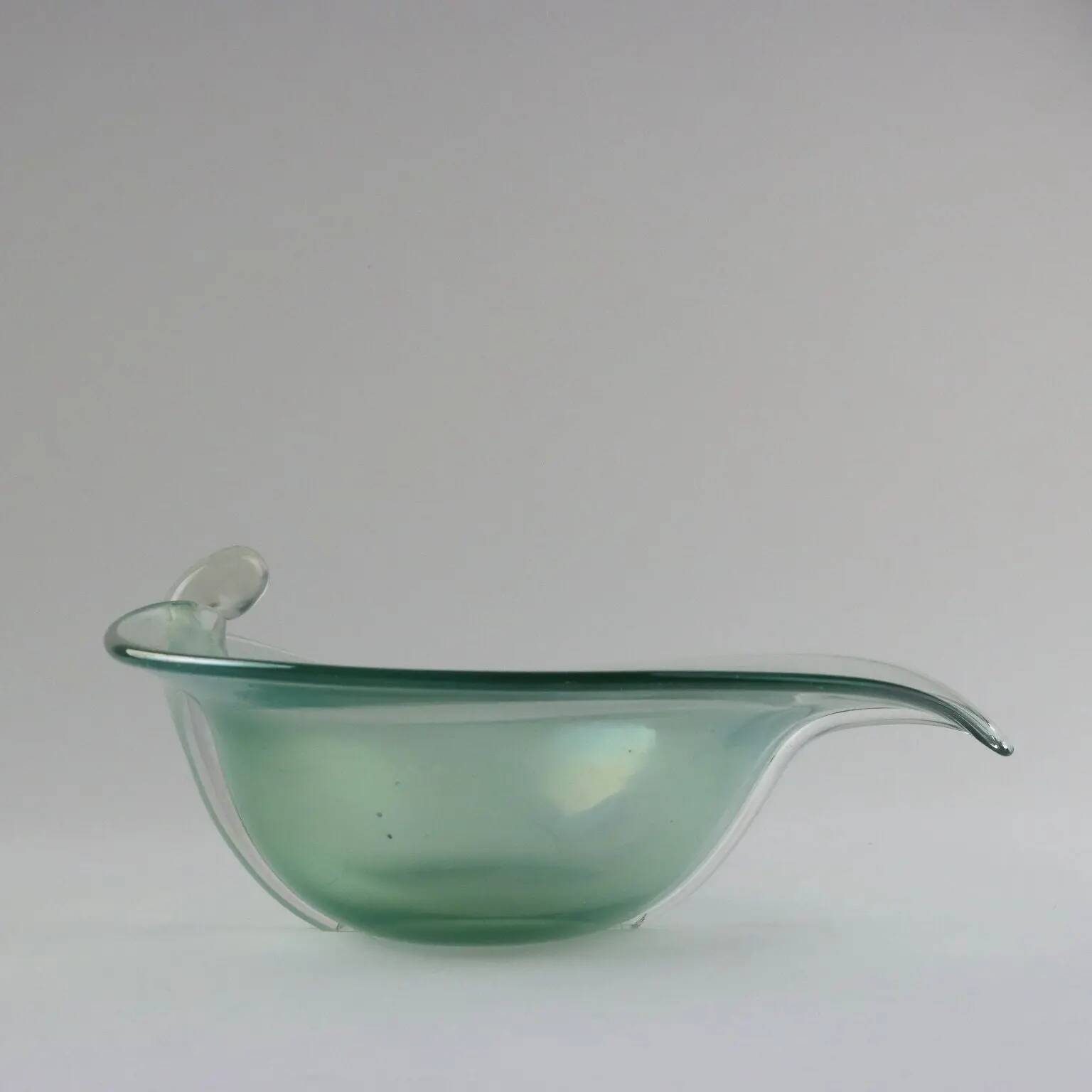 Vintage glass bowls, Murano manufacture, Italy, mid-20th century.