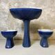 Ensemble bleu "Gardenia" d'Antonia Campi pour Richard Ginori.