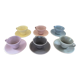 Tasses café tons pastels