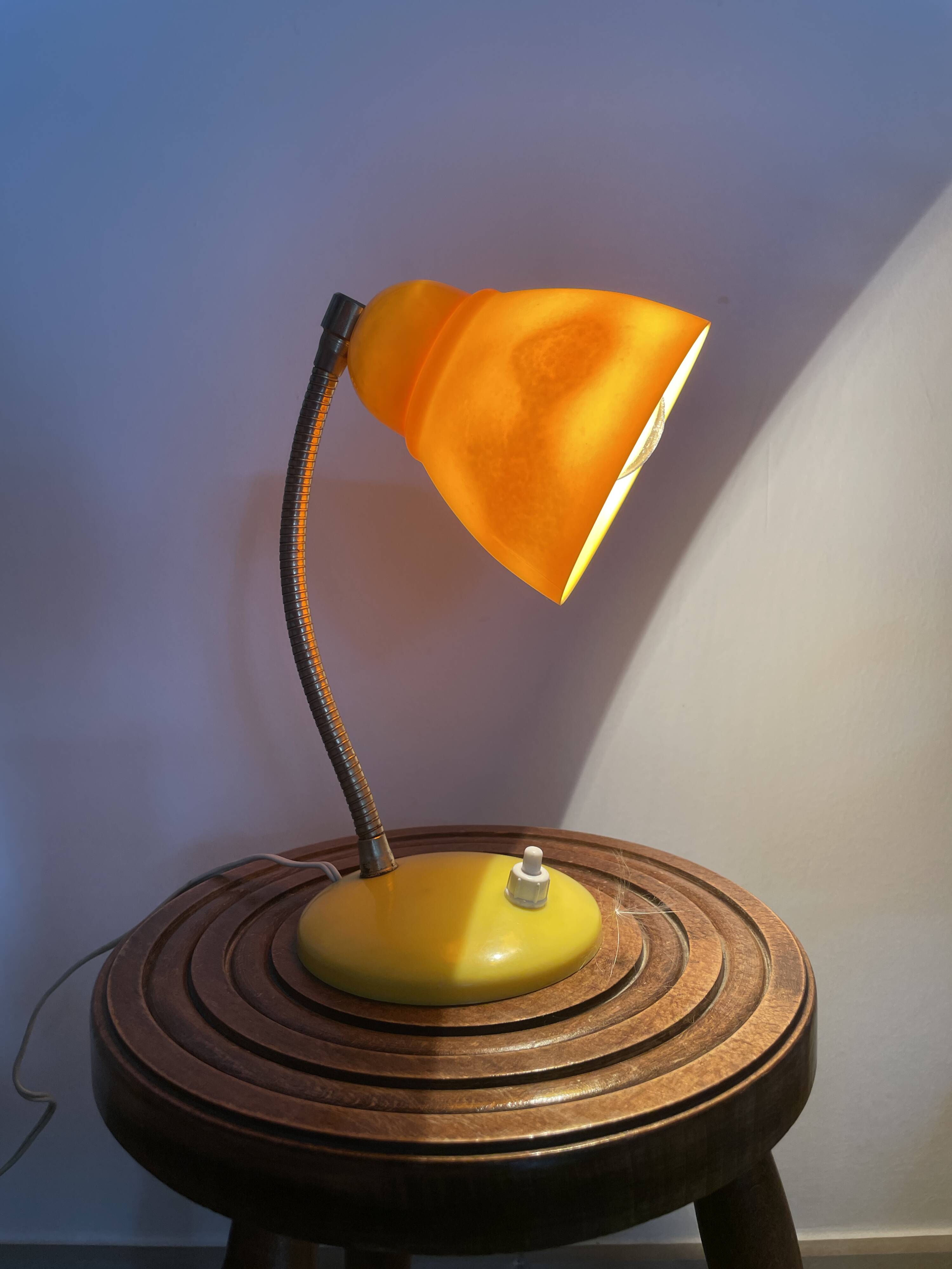 Vintage casserole lamp