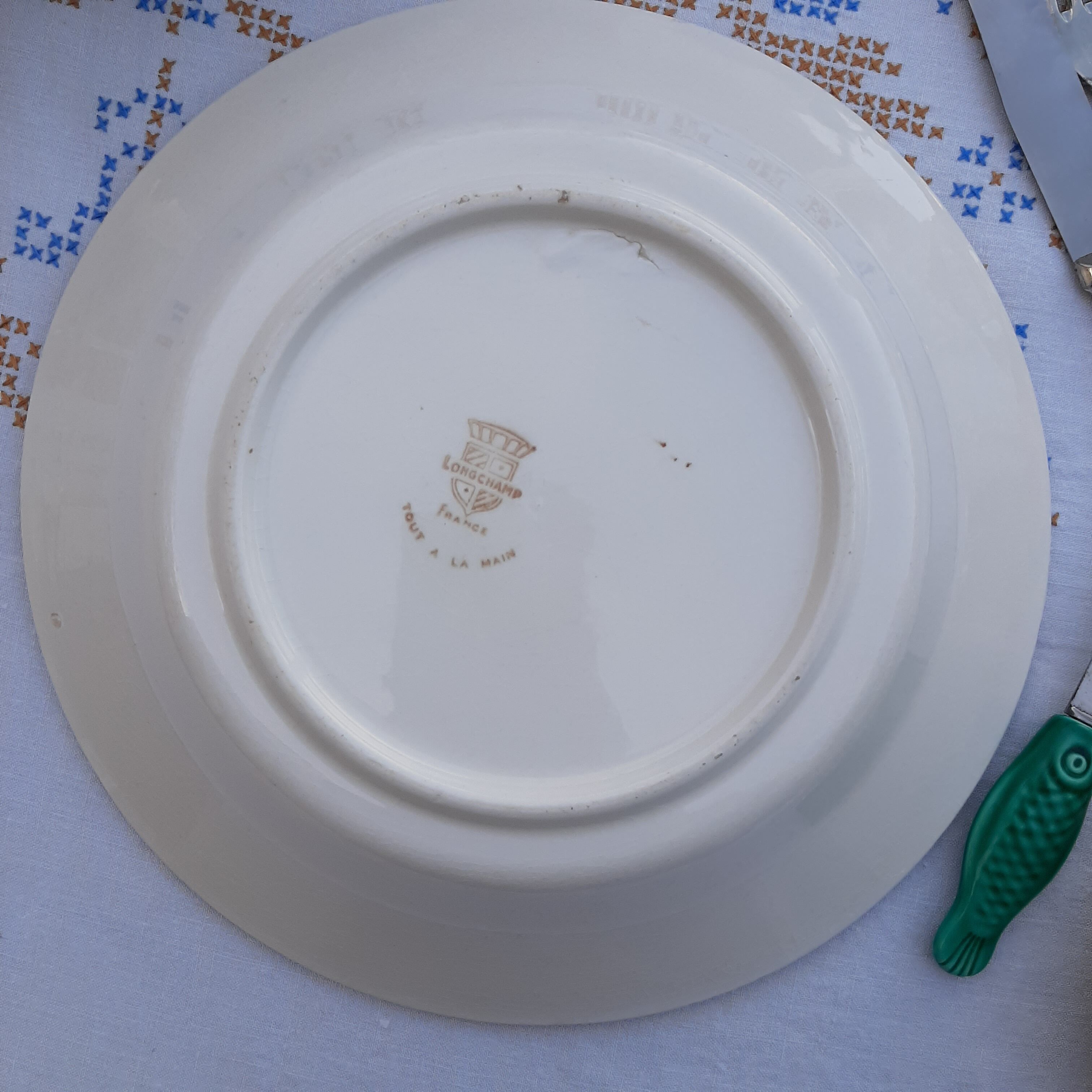 Vintage Longchamp flowery hollow dish