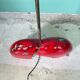 A unique, one-of-a-kind artist-made ceramic floor lamp