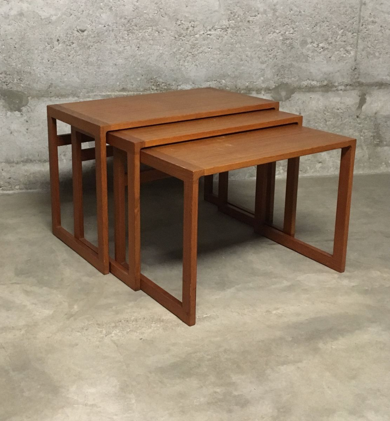 Tables gigognes par Kai Kristiansen, années 1960