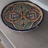Plat maroc polychrome xixeme.